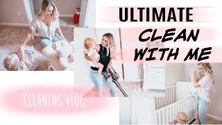 ULTIMATE CLEAN WITH ME VLOG | EXTREME CLEANING MOTIVATION | SAHM CLEANING