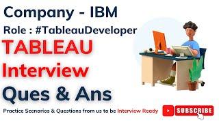 Tableau Interview Question and Answers | IBM | #xpressurdata