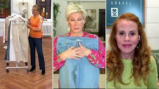 Belle by Kim Gravel Primabelle Diagonal Seam Wide Leg Jean on QVC