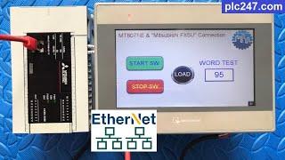 HMI Weintek & PLC Mitsubishi FX5U Connection