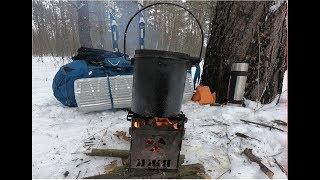 Тест печки выживайка в лыжном ПВД