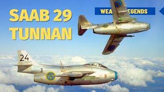 Saab 29 - J29 Tunnan | The first Swedish jet that went into combat