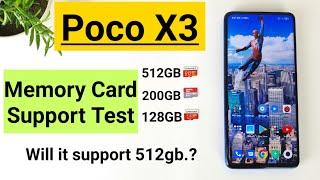 Poco x3 512gb 200gb memory card support test