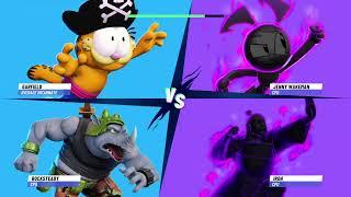 Garfield/Rocksteady Vs Iroh/Jenny Wakeman|Nickelodeon All-Star Brawl 2