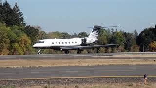 Gulfstream Aerospace G650 [N1KE] Takeoff From HIO