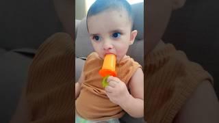 cute little girl enjoying popsicle #youtubeshorts #trending #popsicle #love #shorts #shortsfeed