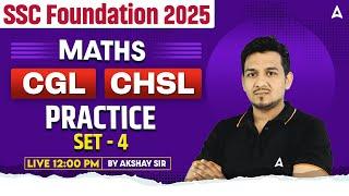 SSC CGL /CHSL 2025 | SSC CGL 2025 Practice set 4| SSC CHSL 2025 Preparation| SSC CGL 2025 Akshay Sir