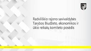 2024-10-03 Biudžeto, ekonomikos ir ūkio reikalų komiteto posėdis