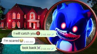 Drone Catches SONIC.EXE Sneaking Into My House At 3 AM *Sonic.exe Sighting*