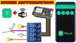 Home Automation Using NodeMCU ESP8266|| Blynk App|| IOT Project.