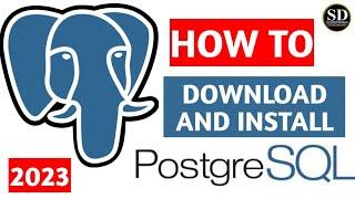 how to download and install postgresql in windows 2023 | postgresql download