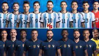 Argentina-2022 VS France-2022 ULTRA Ultimate Comparison  Messi, Mbappe, Di Maria