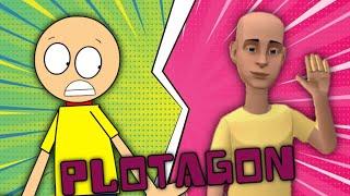 Caillou Teleports To Plotagon (Animated)