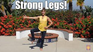Want Strong Legs?  Do this short sequence every day! with Sherry Zak Morris Certified Yoga Therapist