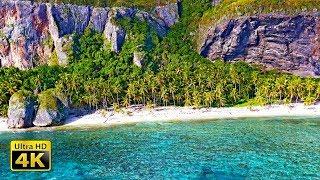 4K Видео c Красивейшими Пляжами, Звуками Моря и Расслабляющей Музыкой - Улети На Тропический Остров!