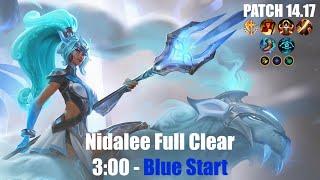 Nidalee Full Clear - 3:00 Blue Start World Record - Patch 14.24