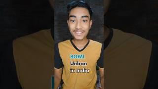 Pubg, BGMI Unban in India  #shorts #bgmi #pubg