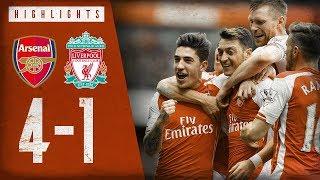  OZIL'S FREE-KICK | Arsenal 4-1 Liverpool | Highlights | April 4, 2015