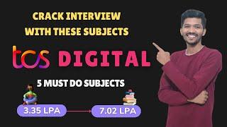 TCS DIGITAL 4 MUST DO Technical subjects | TCS DIGITAL INTERVIEW