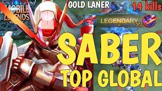 Saber Best Build 2021 Top Global Saber | Saber Gold laner Gameplay, Emblem and Spell | Saber MLBB