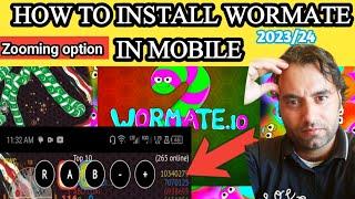 Wormate io How to install in mobile Add Extension WORMATE Zoom option in mobile