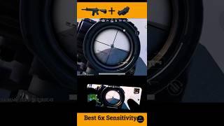 6x Zero Recoil Sensitivity | 6x No Recoil Spray | 6x Scope Sensitivity |#shorts #viral #pubg