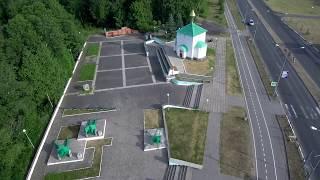 город Сосновый Бор, городские виды. Улица Ленинградская, пляж, ЛАЭС, съёмка с Xiaomi Mi Drone