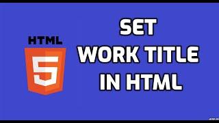 How to set work title (cite tag) in HTML | HTML5 Tutorial