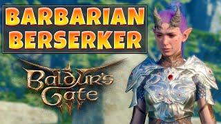 Baldurs Gate 3 BARBARIAN SOLO Full Game Walkthrough (4K DLSS) Patch 8