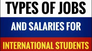 Job types and earning in Russia | International Students |