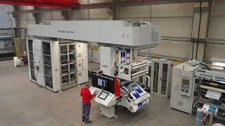 Nextack 8C 8 Colors Stack Flexo Printing Machine With Big Repeat Operation.