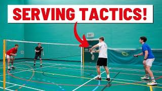 The 4 Best SERVES To Play In Men's Doubles - Badminton Strategy
