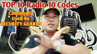 TOP 10 Radio 10 Codes Commonly Used by Security Guards II 59 JO Sinag