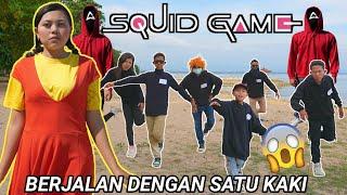 SQUID GAME PARODI DENGAN SATU KAKI, YANG BERGERAK DAPAT HUKUMAN! | Mikael TubeHD