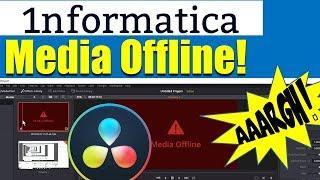 DaVinci Resolve Media Offline Frames / Project Tutorial