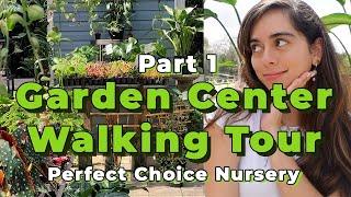 Walking Tour Perfect Choice Nursery Pt. 1 Interior Plants | Shade House Garden Center Tour