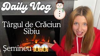 Daily Vlog | Târgul de Crăciun Sibiu | Ne-am luat șemineu  | Cuptor electric | Haul H&M, Dm