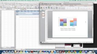 Powerpoint & Excel:  Creating a Stacked Clustered Column/Bar Chart