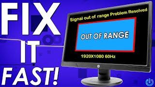 How to fix Signal out of range Problem Resolved 1920X1080 60Hz @TechlogicTariq