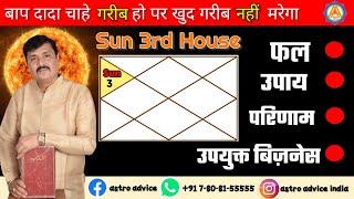 Sun In 3rd House || Surya in 3rd House In Kundli In Lal Kitab Astrology