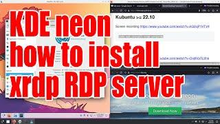 KDE neon how to install xrdp RDP server tutorial - August 2024 - 8a0bc28d