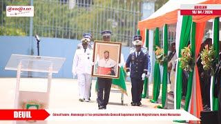 Côte d’Ivoire: Hommage à l’ex président du Conseil Supérieur de la Magistrature, Koné Mamadou