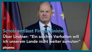 Ampel vor dem Aus: Statement von Bundeskanzler Olaf Scholz | 06.11.24