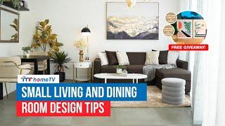 Small Living and Dining Room Design Tips | Mandaue Foam | MF Home TV