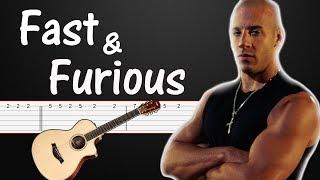 The Fast and the Furious | Guitar Tabs Tutorial (Guitar lesson)