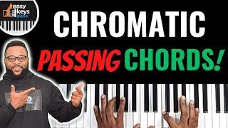 Universal Gospel Piano Chromatic Passing Chord movements using Basic to Advanced Chords | Beginners