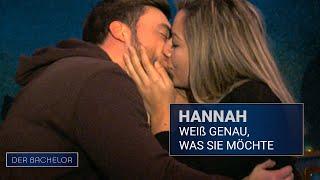 Hannah zeigt Niko, wie sie geküsst werden möchte | Der Bachelor - Folge 07