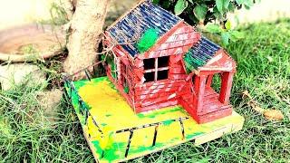 DIY Fairy House Cottage Using Cardboard | Miniature Fairy Cottage House - Cardboard