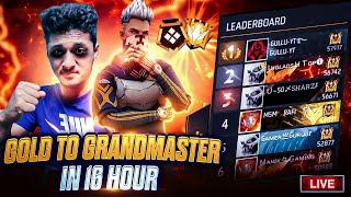 Finally Top 1 Grandmaster  Rank Push on Live#freefirelive #nonstopgaming #gyangaming  #tondegamer