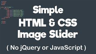 Simple HTML & CSS Image Slider - No jQuery or JavaScript